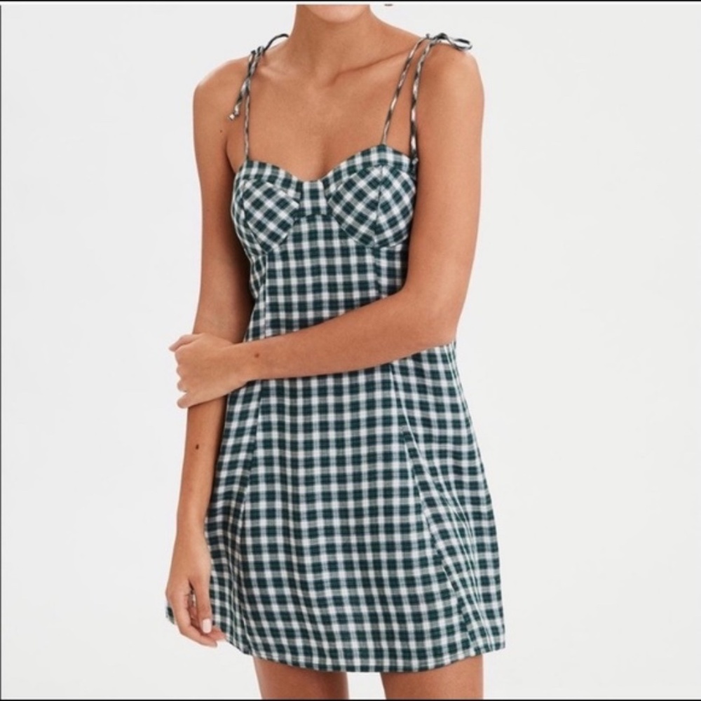 Plaid American Eagle Dress - Picture 1 of 3